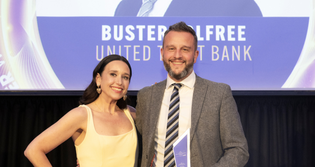 UTB’s Buster Tolfree Wins Business Leader: Second Charge Lender Award at the British Specialist Lending Awards 2026